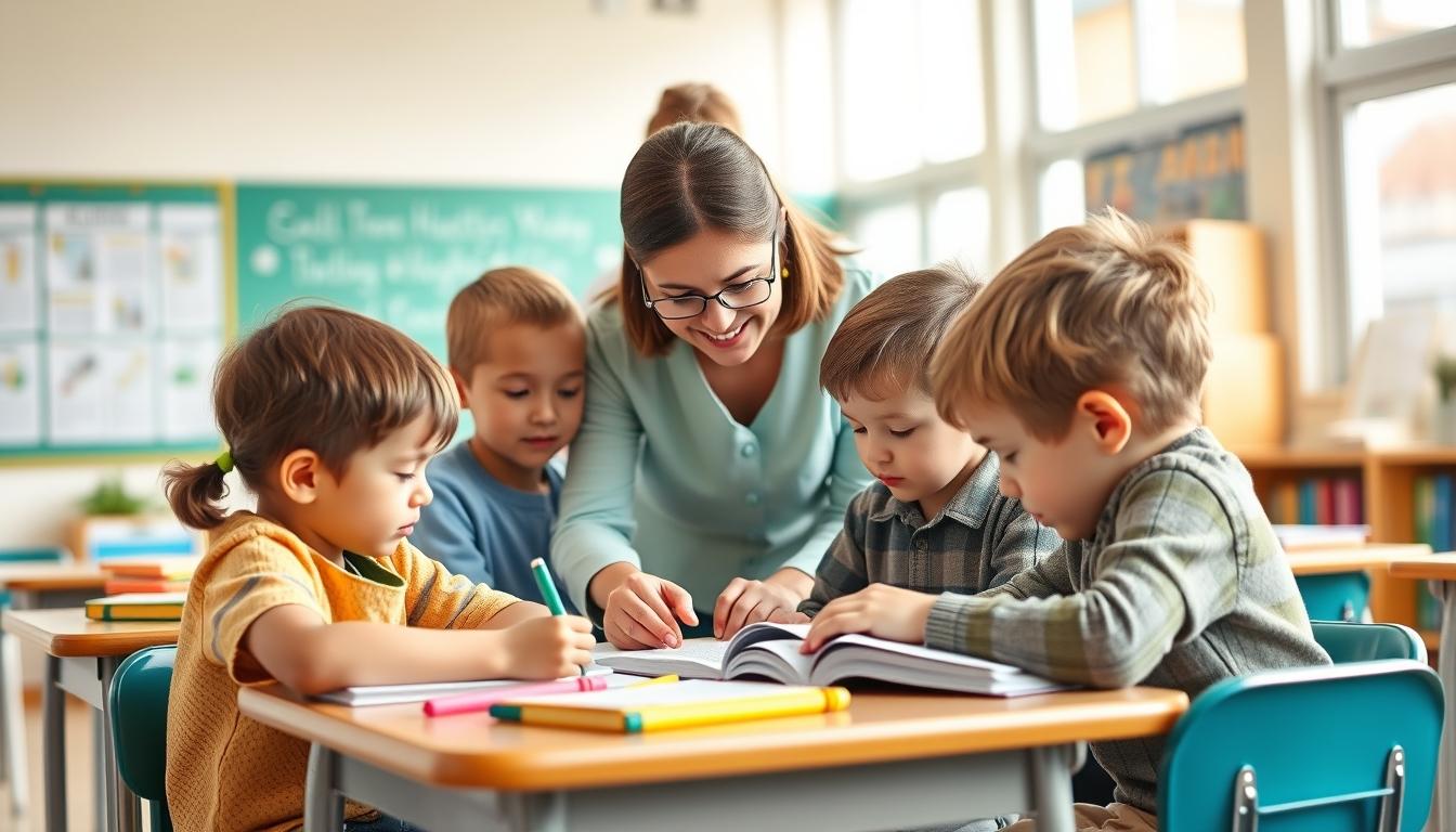 Students working in research laboratory
